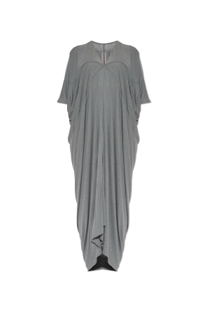 Rick Owens Ribbed dress Beige RP01E7549RC 関税・送料無 RICK OWENS - DRESS - Rick Owens